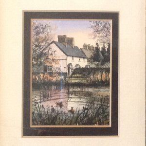 DEBORAH REHMAT MINIATURE WATERCOLOR PRINT